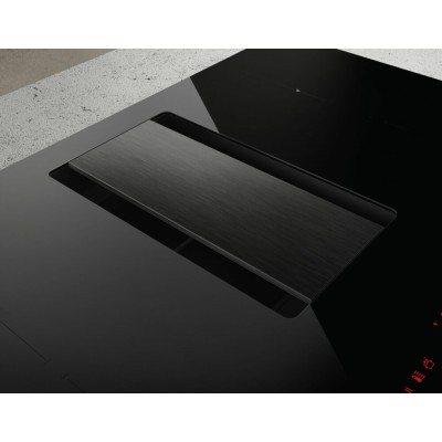 Elica Nikolatesla alpha bl/a/78 piano induzione cappa integrata 80 cm vetro nero