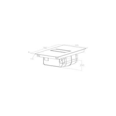 Elica Nikolatesla alpha bl/a/78 piano induzione cappa integrata 80 cm vetro nero