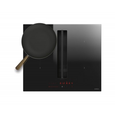 Elica Nikolatesla fit bl/a/60 placa de inducción campana integrada 60 cm cristal negro