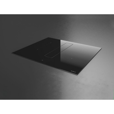 Elica Nikolatesla fit bl/a/60 Induktionskochfeld integrierte Dunstabzugshaube 60 cm schwarzes Glas