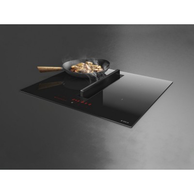 Elica Nikolatesla fit bl/a/60 Induktionskochfeld integrierte Dunstabzugshaube 60 cm schwarzes Glas