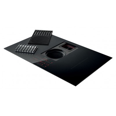 Elica Nikolatesla libra bl/a/83 induction hob integrated hood 85 cm black glass