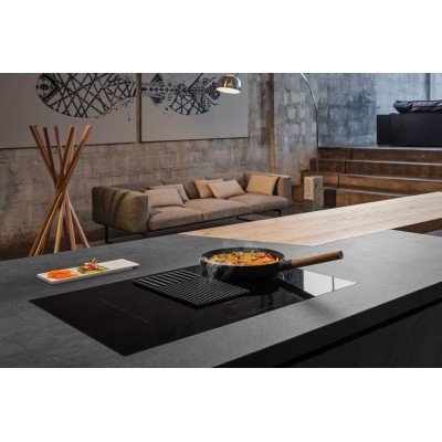 Elica Nikolatesla libra bl/a/83 induction hob integrated hood 85 cm black glass