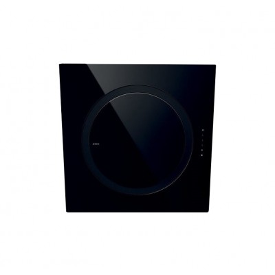 Elica Om Air geneigte Wandhaube 75 cm, schwarzes Glas