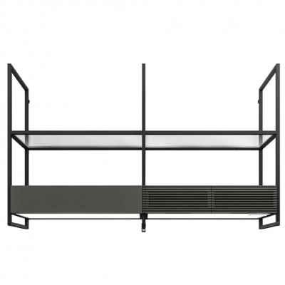 Elica Open swift wall hood + 2 clear glass shelves 160 cm