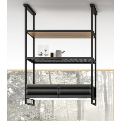 Elica Open swift campana isla superior + balda cristal extra claro 80 cm