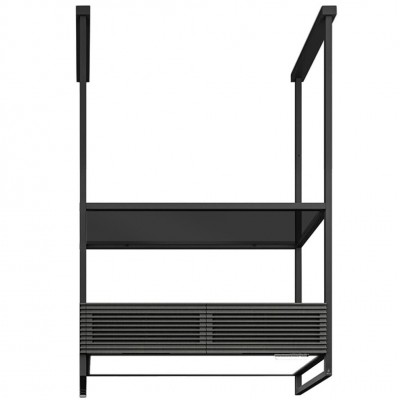 Elica Open swift campana isla superior + balda cristal ahumado 80 cm