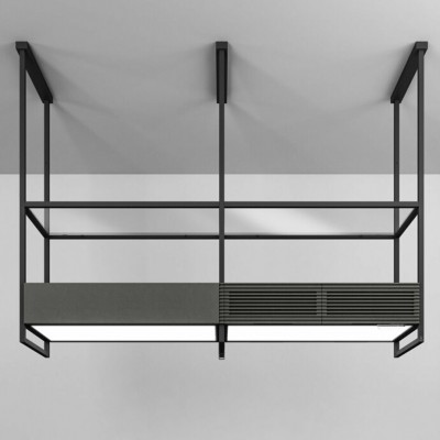 Campana isla Elica Open swift superior + baldas cristal extra claro 160 cm
