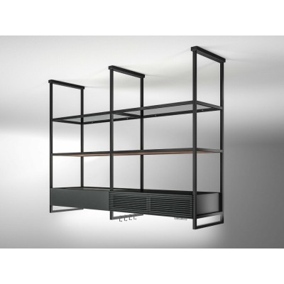 Campana isla Elica Open swift superior + baldas cristal extra claro 160 cm