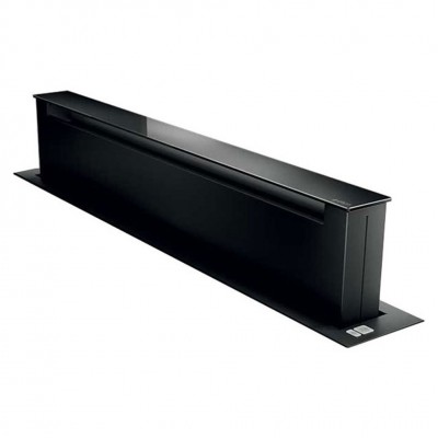 Elica Pandora bl/f/90 Downdraft-Bodenhaube 90 cm, schwarzes Glas