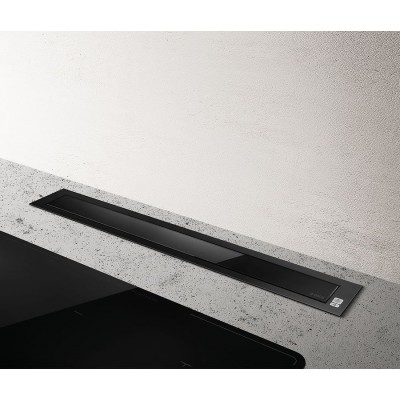 Okap Elica Pandora bl/f/90 downdraft 90 cm czarne szkło