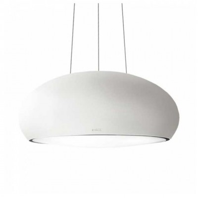 Elica Seashell Hänge-Inselhaube 80 cm mattweiß