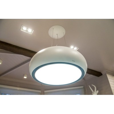 Elica Seashell Hänge-Inselhaube 80 cm mattweiß