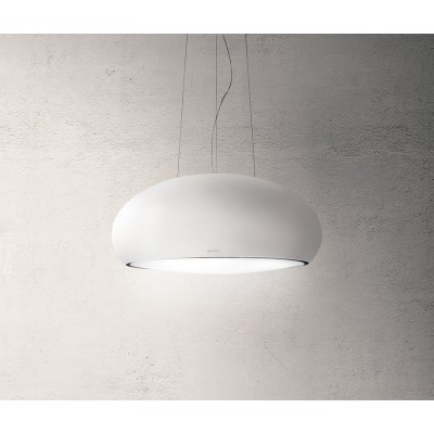 Elica Seashell  Hotte îlot suspendue 80cm blanc mat