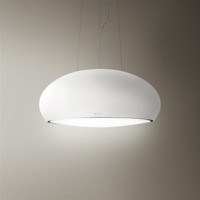 Elica Seashell Hänge-Inselhaube 80 cm mattweiß