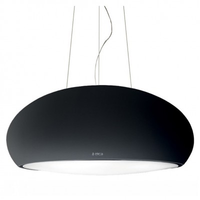 Elica Seashell hängende Inselhaube 80 cm schwarz
