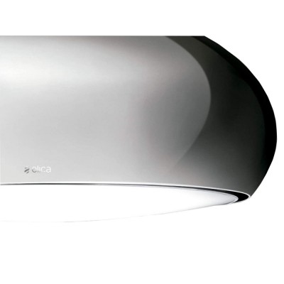 Elica Seashell hotte îlot suspendue 80 cm acier inoxydable
