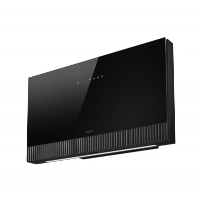 Elica Super Plat hotte murale 80 cm verre noir
