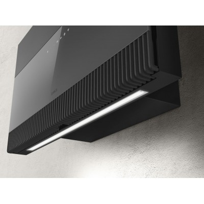 Elica Super Plat hotte murale 80 cm verre gris
