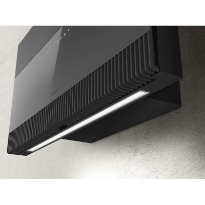 Elica Super Plat  Wall mounted hood vent 80cm gray glass
