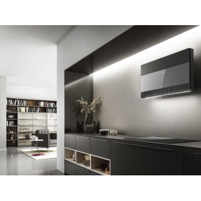 Elica Super Plat  Wall mounted hood vent 80cm gray glass