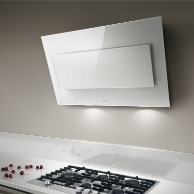 Elica Vertigo wall hood 90 cm white glass