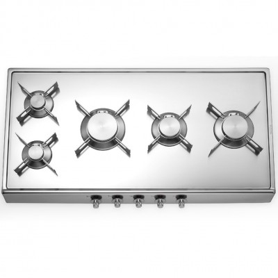 Alpes inox r 90/5g  Freistehender klappbarer Gasherd 90 cm Stahl
