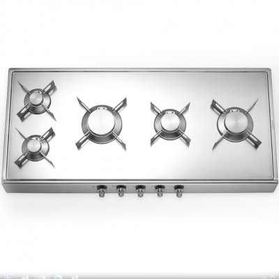 Alpes inox r 100/5g  Free-standing flippable gas stove 100cm steel