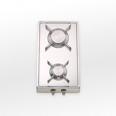 Alpes inox r 30/2gg piano cottura gas appoggio ribaltabile 30 cm acciaio inox