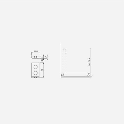 Alpes inox r 30/2ei piano induzione appoggio ribaltabile 30 cm acciaio inox