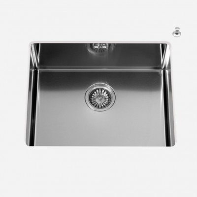 Alpes inox vsr 50 lavello vasca sottopiano 50 cm acciaio inox