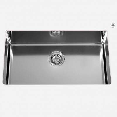Alpes inox vsr 70 lavello vasca sottopiano 70 cm acciaio inox