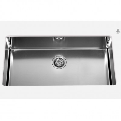 Alpes inox vsr 80  fregadero lavabo bajo encimera cm acero