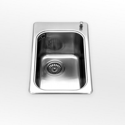 Alpes inox vf 531-s lavello vasca incasso 30 cm acciaio inox
