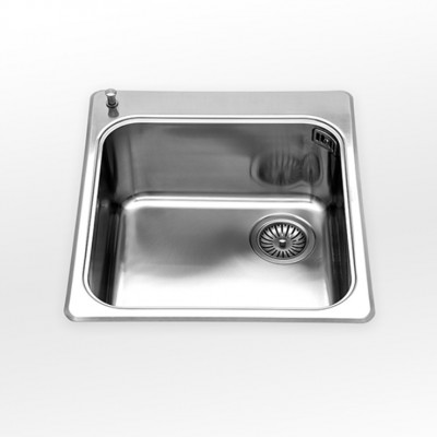 Alpes inox vf 546-d  Waschbecken Einbaubadewanne 46 cm Stahl