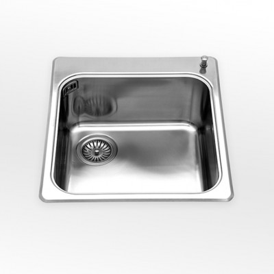 Alpes inox vf 546-s lavello vasca incasso 46 cm acciaio inox
