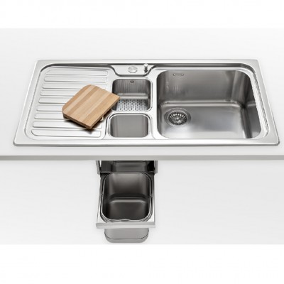 Alpes inox f 599/ 1s1b1v-e  Sink bowl + multifunctional drainer 100 cm