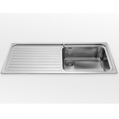 Alpes inox f 5119/1s1v  Waschbecken + 110 cm integrierte Abtropffläche für 60 cm Sockel