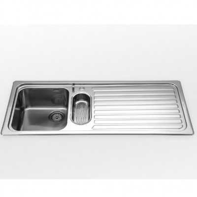 Alpes inox f 5119/1v1b1s  Waschbecken + integrierte Abtropffläche 120 cm