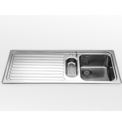 Alpes inox f 5119/1s1b1v lavello + gocciolatoio incasso 120 cm