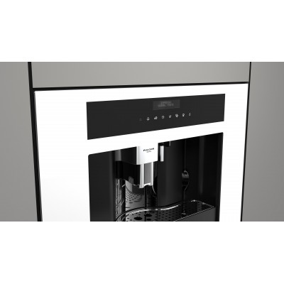 Fulgor fcm 4500 tf wh built-in coffee machine white glass