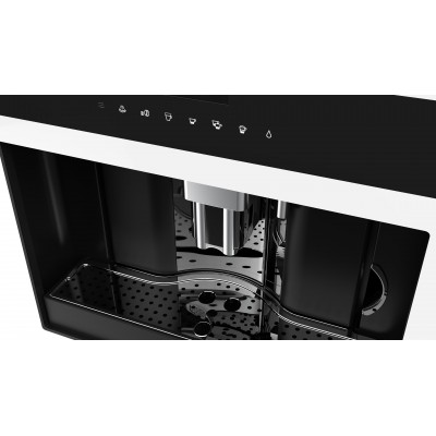 Fulgor fcm 4500 tf wh macchina da caffe' incasso vetro bianco