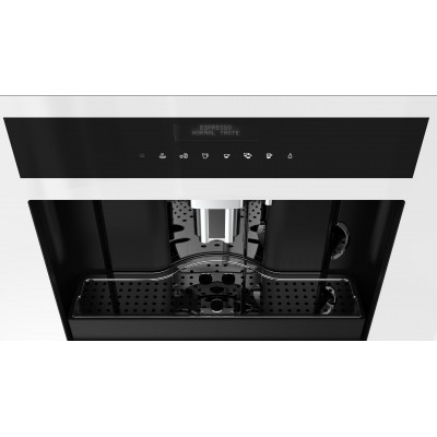 Fulgor fcm 4500 tf wh macchina da caffe' incasso vetro bianco