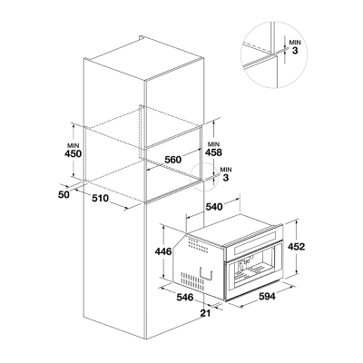 Machine à café encastrable en verre blanc Fulgor fcm 4500 tf wh