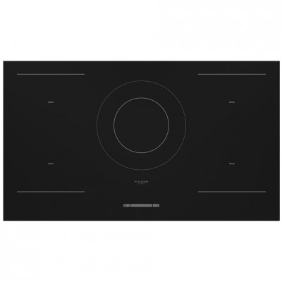 Fulgor fsh 905 id wt bk induction hob 90 cm black glass ceramic