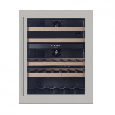 Fulgor fwc 8200 u tc bkx built-in undermount stainless steel wine cellar