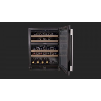 Fulgor fwc 8200 u tc bkx eingebauter Unterbau-Weinkeller aus Edelstahl