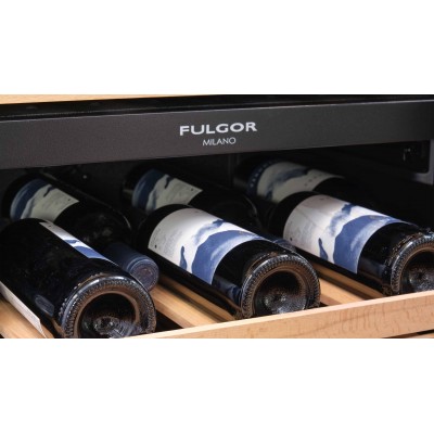 Fulgor fwc 8200 u tc bkx built-in undermount stainless steel wine cellar