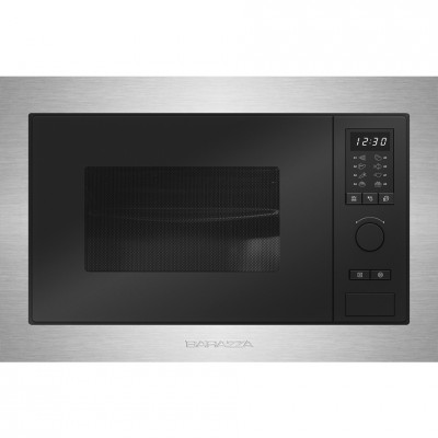 Horno microondas empotrable Barazza 1moi h 39 cm en acero inoxidable satinado