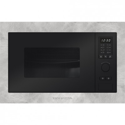 Horno microondas empotrable Barazza 1moiv h 39 cm vintage acero inoxidable